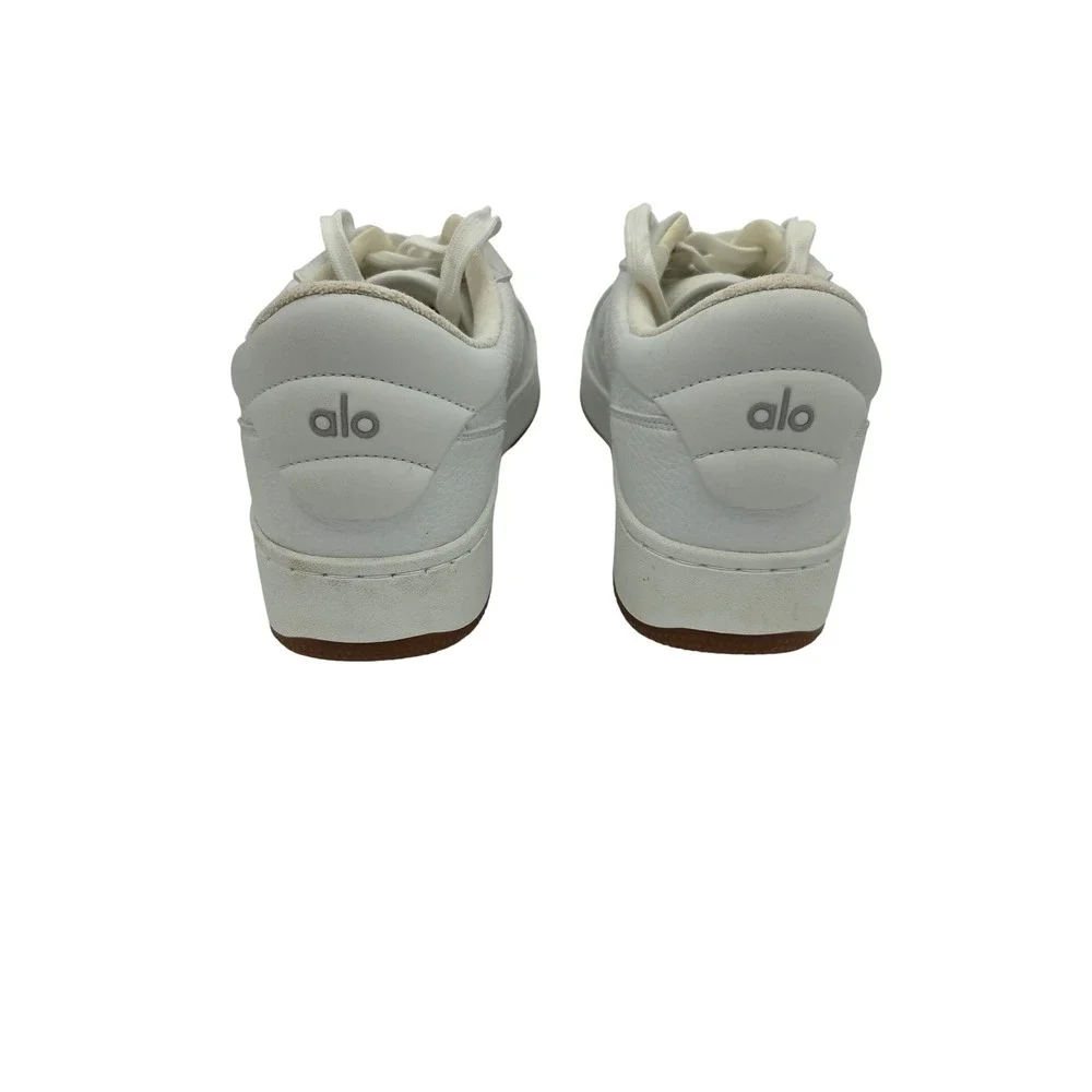 Alo Yoga Alo Recovery Mode Sneakers White Gum Sole Vegan Leather Low Top Shoes